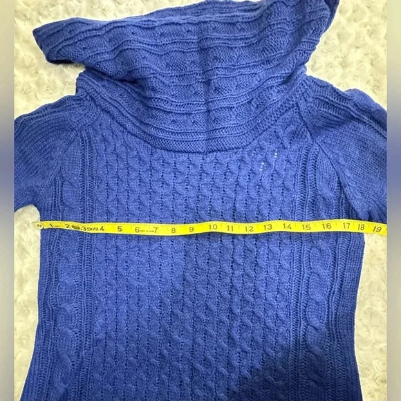 Hannah Women’s Blue Cowl Neck Sweater - Picture 10 of 12